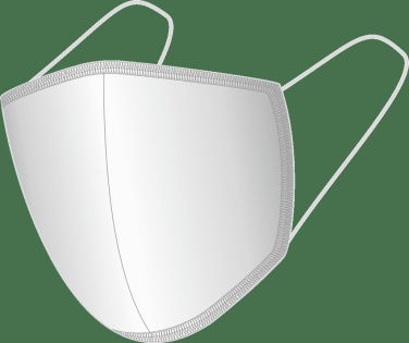 Logo trade promotional gift photo of: BLACK-BLACK cotton face mask 140116500